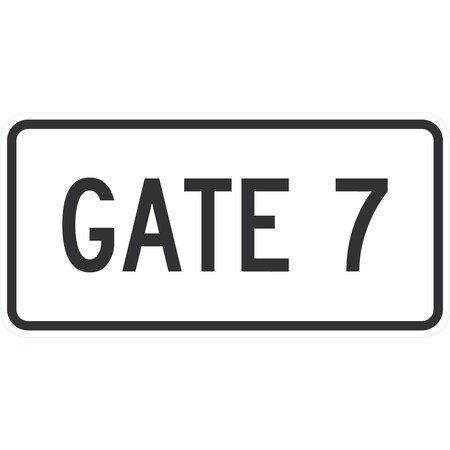 Lyle Gate 7, 24x12, High Intensity Prismatic, White G-11641-HI_24x12