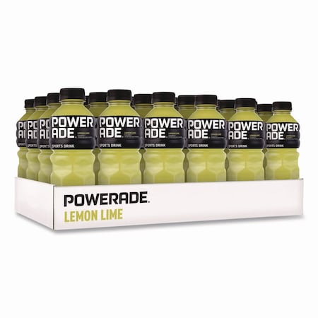 Powerade Sports Drink, Lemon Lime, 20 oz Bottle, 24PK 049000003697