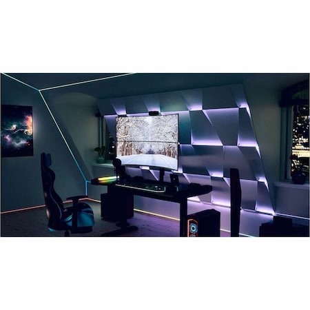 Atdec heavy duty dual vertical monitor mount with HD F-clamp, monitors sized 24-57, flat AWMS-2-BT75-H-S