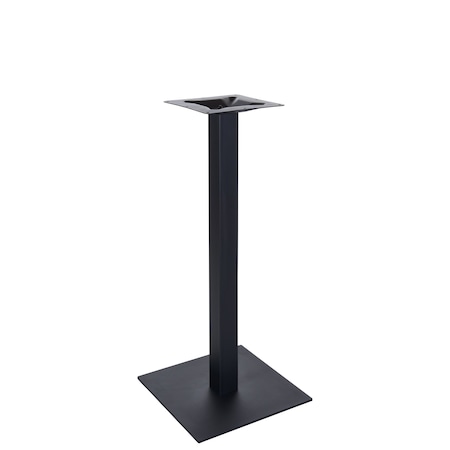 Bfm Seating Uptown - 24in Square Base - Bar Height - 3in Square Column - 11 7/8in Bolt-On Top Plate- Sand Black LP-24SQT