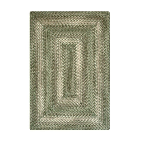 Homespice 4 x 6 ft. Rectangular Grassland Green Jute Braided Rugs 513823