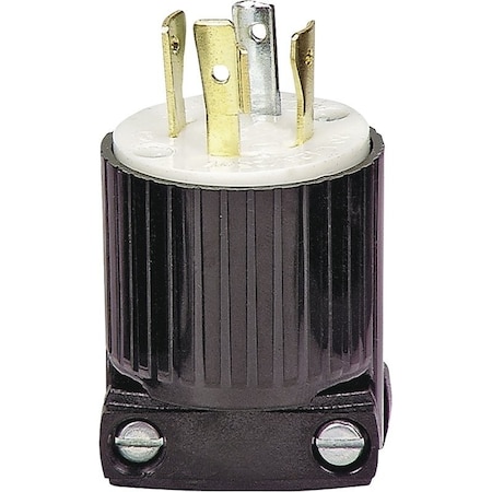 Eaton Wiring Devices Straight Blade Plug, L14-20, 20 A, 125/250V AC, 2 Pole L1420P