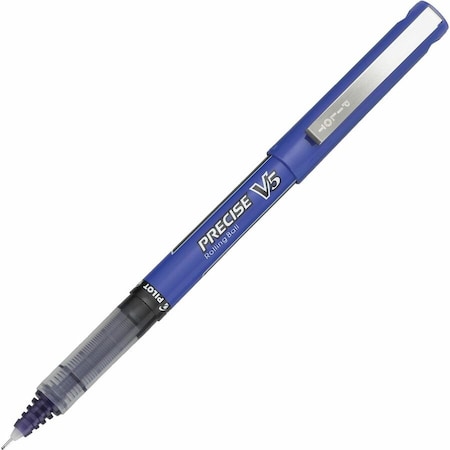 Pilot Precise V5 Rollerball Pen, Non-Refillable, Extra Fine, 0.5mm, Purple Ink, Dozen 25106