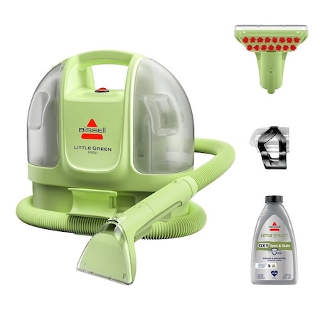 Bissell Little Green Mini Portable Carpet Cleaner, 16 oz Tank, 4 in W Cleaning Path, Tea 4064