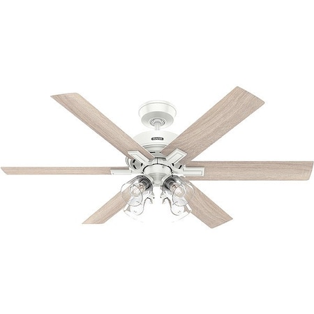 Hunter CeilingFan, Gray/White, 52inDia, 3Blade 52904