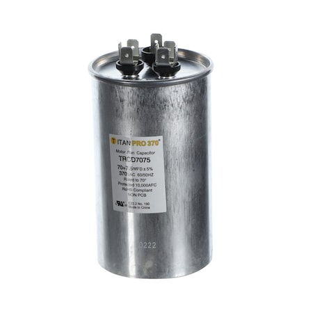 Diversitech 70+7.5 MFD 370V ROUND TRCD7075