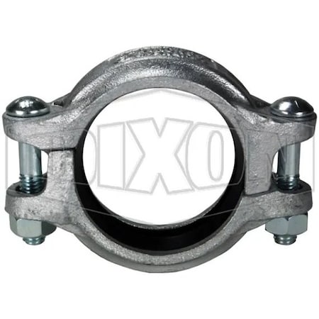 Dixon R Series 5-Style Lightweight Rigid Coupling with EPDM Gasket, 3 in Nominal, Grooved End Style, Ducti R73