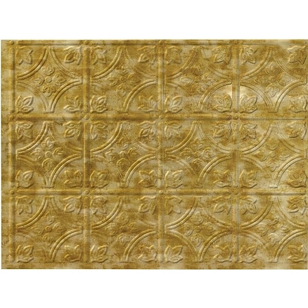 Fasade Backsplash Panel, 24 in L, 18 in W, Thermoplastic, Bermuda Bronze D6017