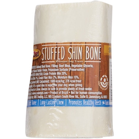 Cadet Peanut Butter Flavor Stuffed Small Shin Bone for Dogs C01113-6