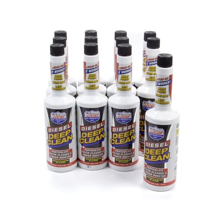 Lucas Oil 10872 Diesel Deep Clean Fuel Additive Case - 12 x 16 oz LUC10872-12