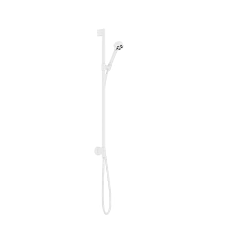 Axor One Wallbar Set 75 1-Jet with Wall Outlet, 2.5 GPM in Matte White 48791701