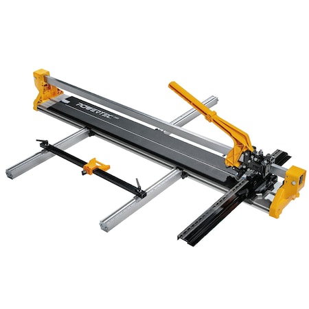 Powertec PRO 48in Manual Tile Cutter w/ Green Laser Guide - Cuts Ceramic, Porcelain & Glass, Tile Cutting 71980N