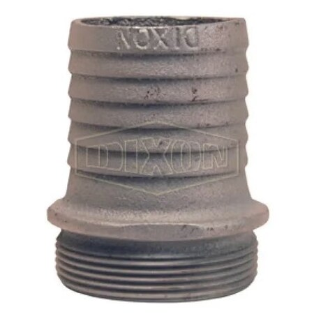 Dixon King Short Shank Suction Coupling, 2-1/2 in Nominal, Male NPSM End Style, 3-1/2 in L, Domestic S30
