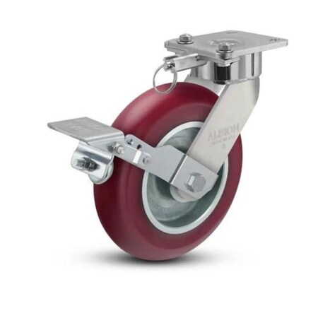 Albion Caster, Maintenance-Free, 8x2, 28AX08228S01LFBK 28AX08228S01LFBK