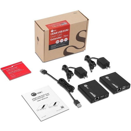 Siig HDMI USB KVM Over Cat6 Extender CE-H27411-S1