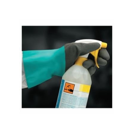 Alphatec 58-530B/58-535B Gloves, 10, Grey/Teal, 12 in Cuff, 58-530B, 6PK 012-58-530B-100