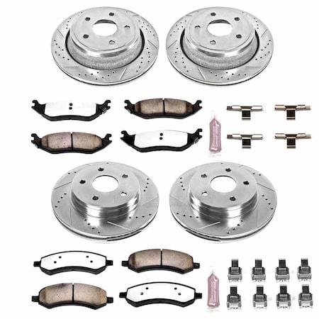 Powerstop FRONT & REAR TRUCK AND TOW BRAKE KIT K2164-36