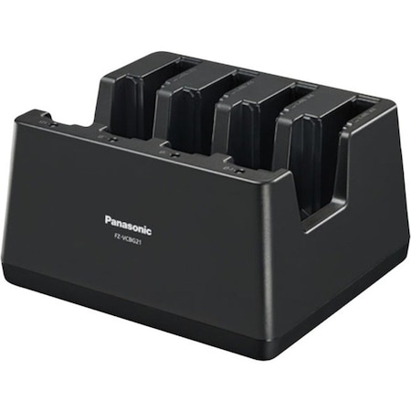 Panasonic 4-BAY BATTERY CHARGER FOR FZ-G2. INCLUDES AC ADAPTER AND POWER CORD FZ-VCBG21M