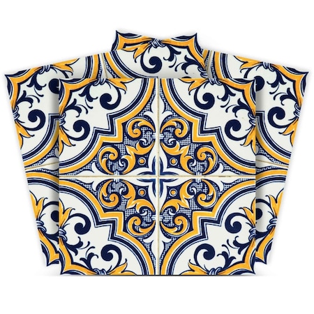 Homeroots 8" X 8" Neutral Gina Peel And Stick Removable Tiles 400184