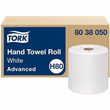 Tork Advanced Hardwound Paper Towels, 1 Ply, 960 Sheets, 800 ft, White 8038050