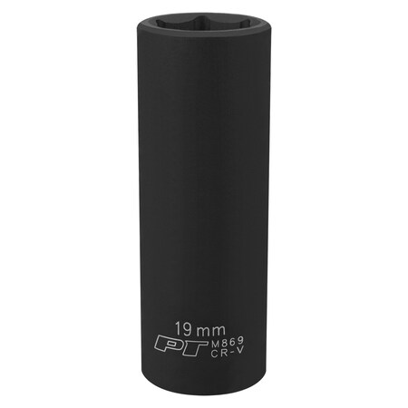 Performance Tool 1/2 In Dr. Deep Impact Socket 19Mm Socket Dp Imp 1, M869 M869