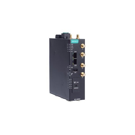 Moxa Arm Cortex-A53 quad-core 1.6 GHz Industrial Computer with 2 serial, 2 LAN, 1 CAN,  UC-4450A-T-5G