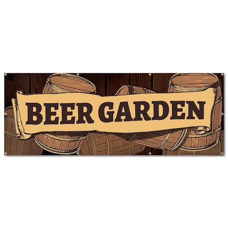 Signmission Beer Garden, 36 Inch, Banner B-96-30348