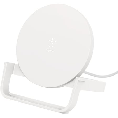 Belkin BoostCharge Wireless Charging Stand 10W - 5 V DC Input - Input connectors: USB WIB001TTWH