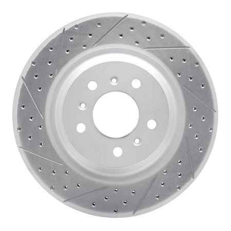 Dynamic Friction Co DFC Geoperformance Rotor - Drilled and Slotted 830-46022L