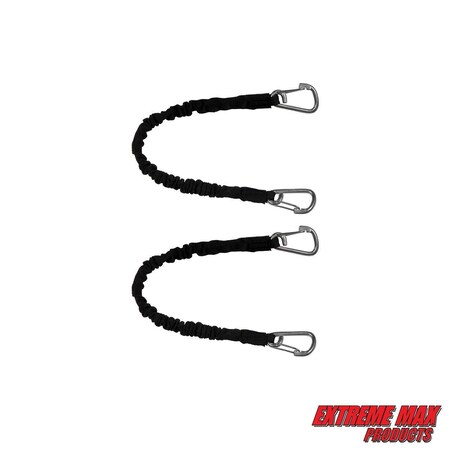 Extreme Max 3006.2882 BoatTector High-Strength Line Snubber&Storage Bungee Value-18" w Medium Hooks 3006.2882