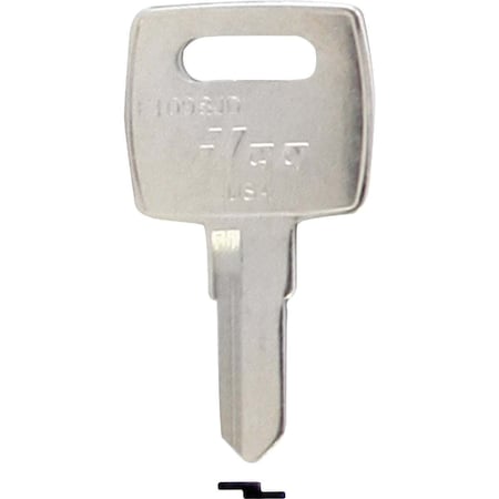 Kaba Ilco John Deere Nickel Plated Tractor Key, F1098JD, 10PK AA00019442