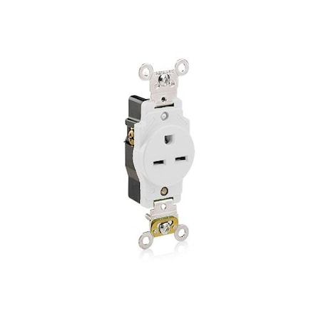 Leviton PlugsandReceptacles, 15A, 250VAC, Wht, Nylon 5661-W