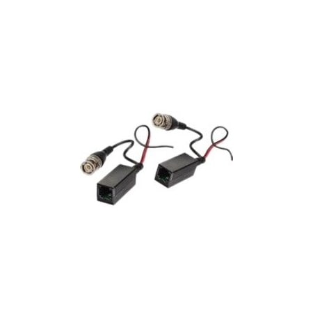 Gem By Triplett CCTV Balun, BNC Male w/Power Lead pig, PR BLN-PVRJ452