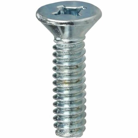 Dottie #8-32 x 3/4 in Combination Phillips/Square Flat Machine Screw, Zinc Plated Carbon Steel, 100 PK FMDD83234