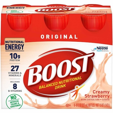 Boost Oral Supplement Original Creamy Strawberry Flavor Liquid 8 oz. Bottle, 24PK 00041679676363