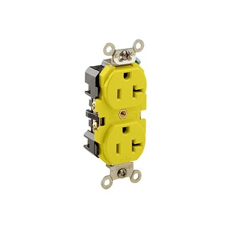 Leviton Industrial Grade Duplex Receptacle, 20 Amp, 125 Volt 53CM-62