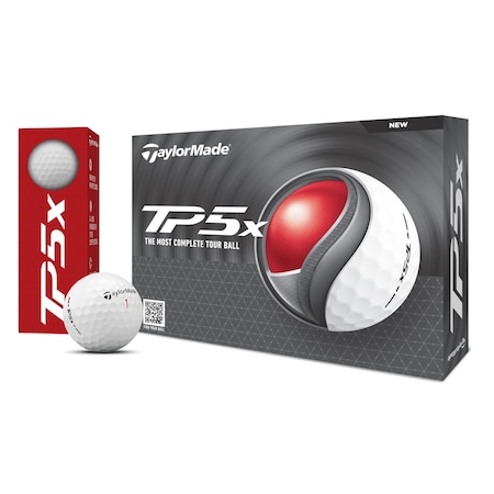 Taylormade TP5x White 2024 Golf Balls - 1 Dozen 92118