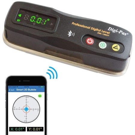 Light House Beauty 2-Axis Smart Bluetooth DWL1300XY Digital Machinist Level - 0.2 mm LI3462356