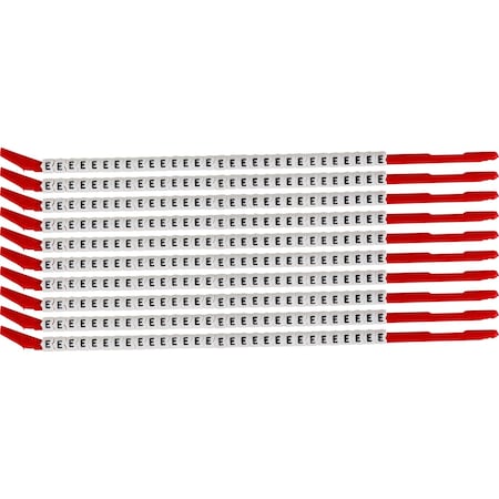 Brady ClipSleeve Wire Markers Size 10 Nylon 16 AWG - 14 AWG, E Pack of 300 Each, 300PK SCN10-E