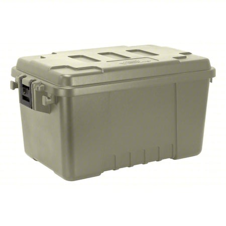 Plano Stackable Storage Trunk W/ Lid, 14 gal, 24 in L x 15 in W x 13 in H, Green, Plastic PLAT16OD