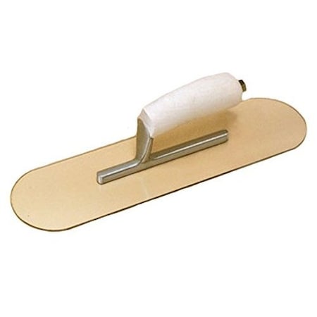 Kraft Tool Kraft Tools 12"x3-1/2" Round End Plexi-Plastic Trowel w/Camel Back Wood Handle PL612