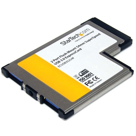 Startech.Com Flush Mount ExpressCard 54mm USB 3 Card ECUSB3S254F