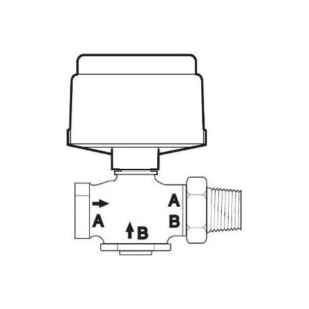 Schneider Electric VB: 1/2 in. 2W. Globe. STR. NPT. UC. BR. 0.4 cv. 50 PSI. Act (MK-2690): Pneu. 2Pos/Prop. Slt PSIG. VK-7221-203-4-01