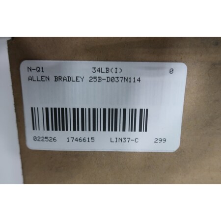 Allen Bradley POWERFLEX 525 VFD DRIVE 25HP 323-528V-AC 0-500HZ 25B-D037N114