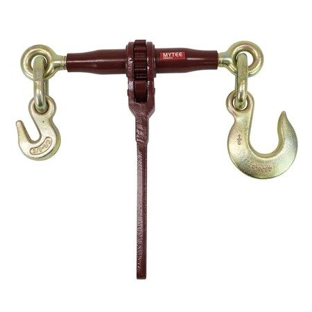 Mytee Products Heavy Duty Ratchet Load Chain Binder w/ 1/2in Grab Hook & 1/2in Slip Hook CBRS38-12SH