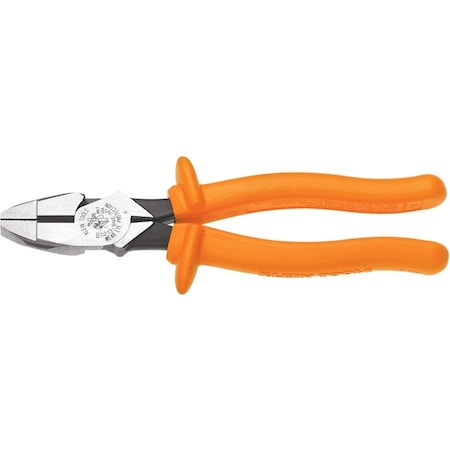 Klein Tools 9 5/8 in 2000(TM) Linemans Plier High Leverage, Steel D2000-9NE-INS