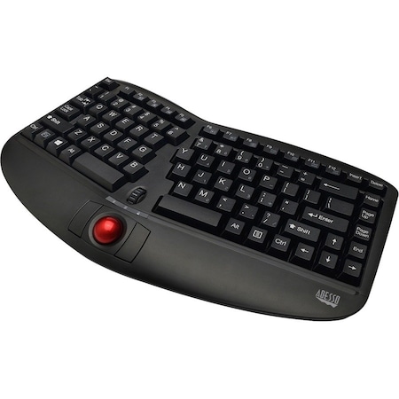 Adesso WIRELESS ERGO MINI TRACKBALL KEYBOARD WKB-3150UB