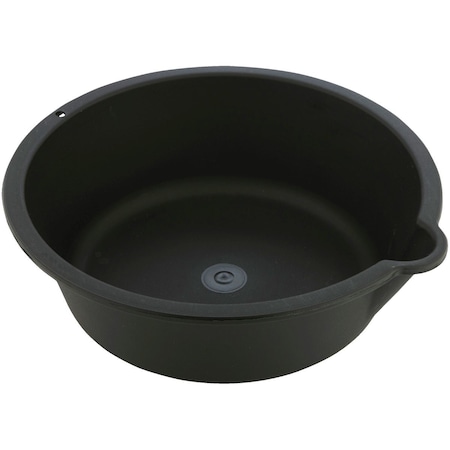 Custom Accessories 6 Qt Black Polyethylene Oil Drain Pan 31118