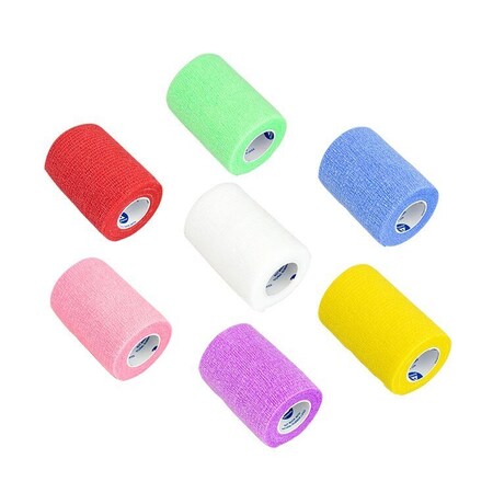 Dynarex Sensi Wrap, Self-Adherent - Latex Free, 2"x5 Yards Assorted, 36PK 3216