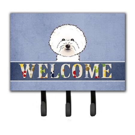 Carolines Treasures Bichon Frise Welcome Leash and Key Holder BB1403TH68